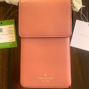 Kate Spade North South Crossbody Pink Leather